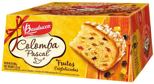 Bolo De Páscoa Frutas Cristalizadas Bauducco Colomba Pascal Caixa 100g