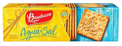 Biscoito água E Sal Bauducco Levíssimo Pacote 200g