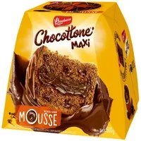 Panettone Chocolate Recheio Mousse Cobertura Chocolate Bauducco Chocottone Maxi Caixa 500g