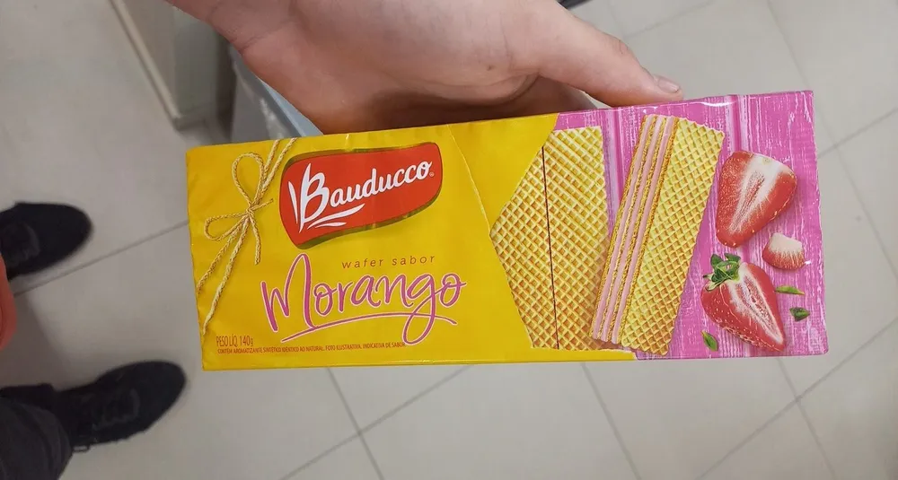 WAFER MORANGO 140G BAUDUCCO