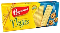 Biscoito Wafer Recheio Nozes Bauducco Pacote 140g