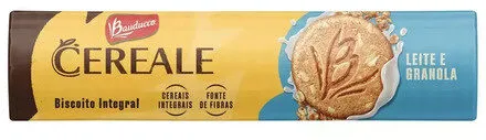 Biscoito Integral Leite E Granola Bauducco Cereale Pacote 165g