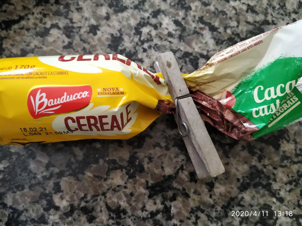Cereale cacau e castanhas