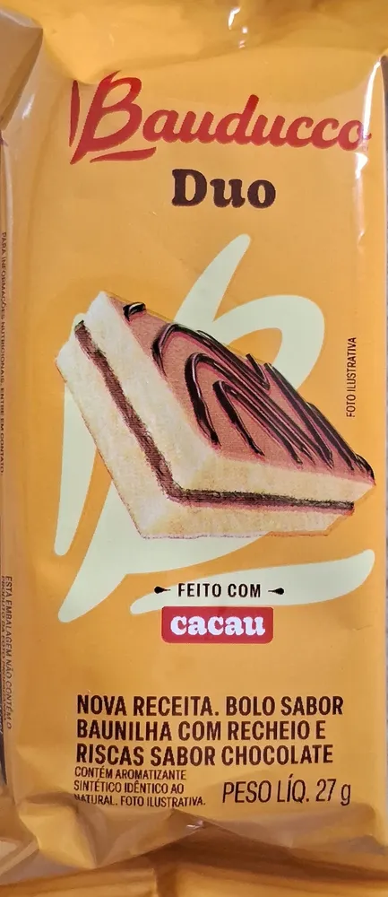 Bolo Baunilha Recheio Chocolate