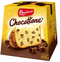 Panettone Com Gotas De Chocolate Bauducco Chocottone Caixa 908g