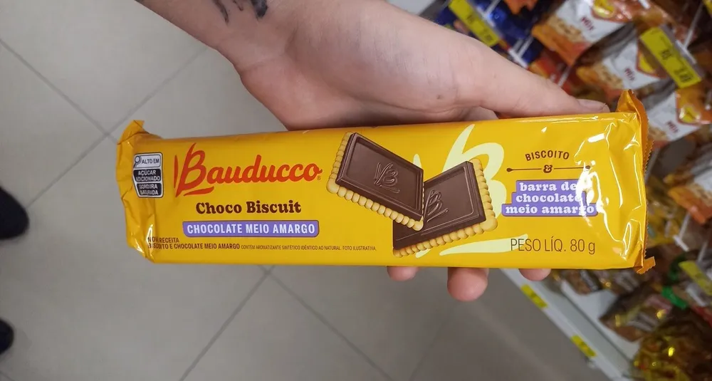 CHOCCO BISCUIT MEIO AMARGO 80G BAUDUCCO