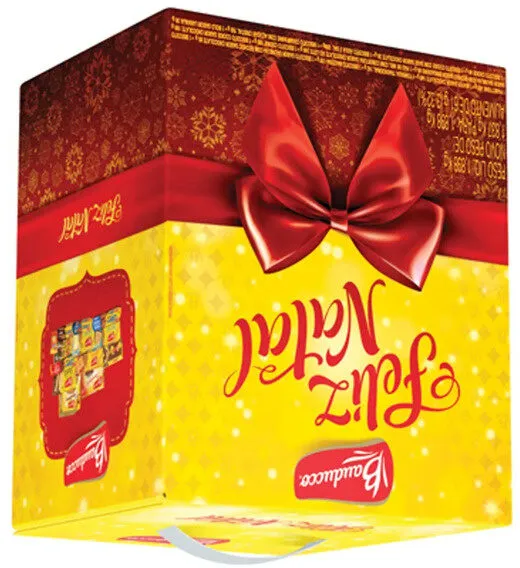 Cesta De Natal Bauducco Caixa 1,842kg 14 Unidades
