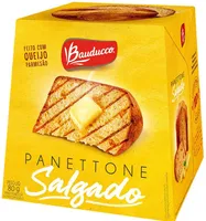 Panettone Salgado Com Gotas Com Queijo Bauducco Caixa 80g