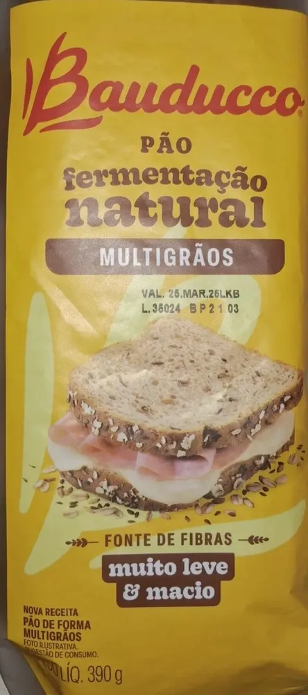 Pão fermentação natural multigrãos