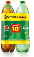 Kit Refrigerante Guaraná Antarctica Limonada Soda Antarctica 2l Cada Leve Mais Pague Menos