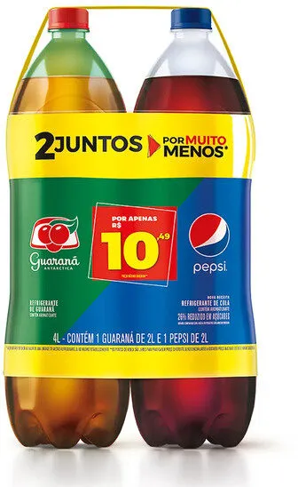 Kit Refrigerante Guaraná Antarctica Cola Pepsi 2l Cada Leve Mais Pague Menos