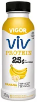 Iogurte Desnatado Banana Zero Lactose Vigor Viv Protein Frasco 250g