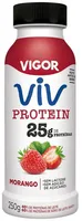 Iogurte Desnatado Morango Zero Lactose Vigor Viv Protein Frasco 250g