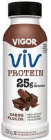 Iogurte Desnatado Flocos Zero Lactose Vigor Viv Protein Frasco 250g