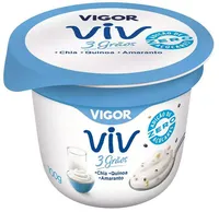 Iogurte Integral Sem Adição De Açúcar Vigor Viv 3 Grãos Pote 100g