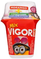 Iogurte Integral Morango Com Confeito Meu Malvado Favorito 3 Vigor Mix Copo 165g
