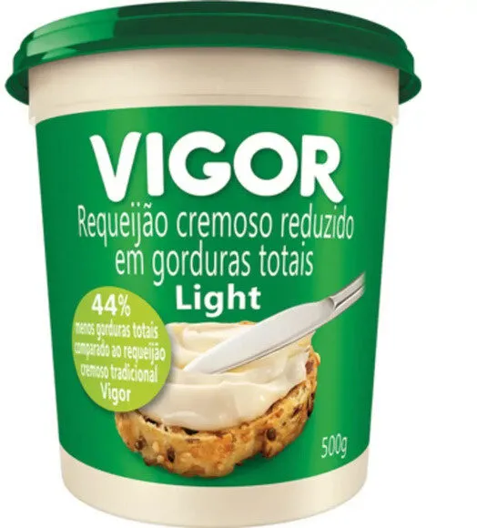 Requeijão Cremoso Light Vigor Pote 500g