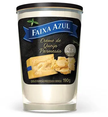 Creme De Queijo Parmesão Faixa Azul Copo 190g