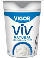 Iogurte Parcialmente Desnatado Natural Vigor Viv Copo 170g