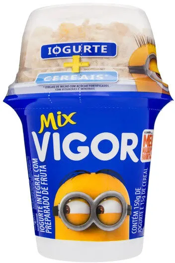 Iogurte Integral Fruta Com Cereais Meu Malvado Favorito 3 Vigor Mix Copo 165g