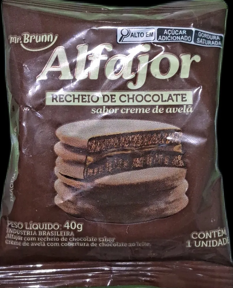 Alfajor recheio de chocolate