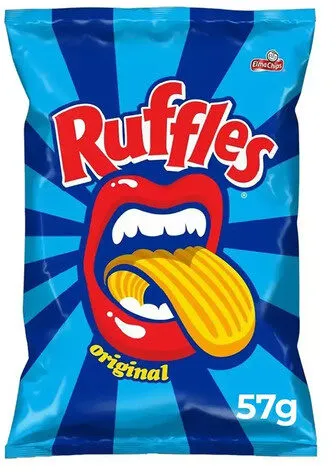 Batata Frita Ondulada Original Elma Chips Ruffles Pacote 57g