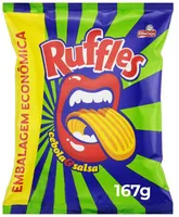 Batata Frita Ondulada Cebola E Salsa Elma Chips Ruffles Pacote 167g Embalagem Econômica