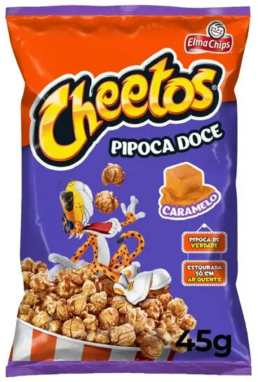 Pipoca Pronta Doce Caramelizada Elma Chips Cheetos Pacote 45g