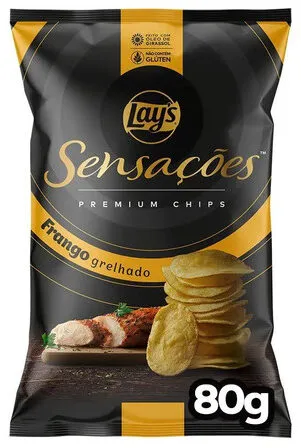 Batata Chips Lisa Frango Grelhado Elma Chips Sensações Pacote 80g