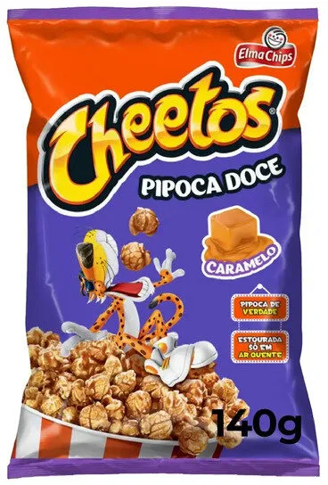 Pipoca Pronta Doce Caramelizada Elma Chips Cheetos Pacote 140g