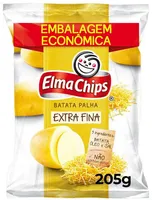 Batata Palha Extrafina Elma Chips Pacote 205g Embalagem Econômica
