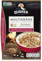 Aveia Orgânica Em Flocos Multigrãos Quaker Caixa 148g