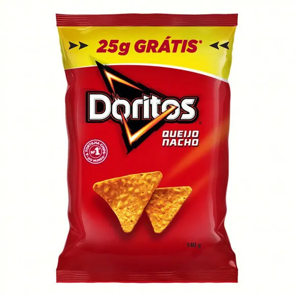 Salgadinho De Milho Queijo Nacho Doritos Pacote Leve 140g Pague 115g