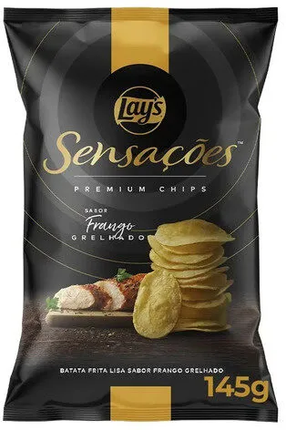 Batata Frita Lisa Frango Grelhado Lays Sensações Premium Pacote 145g