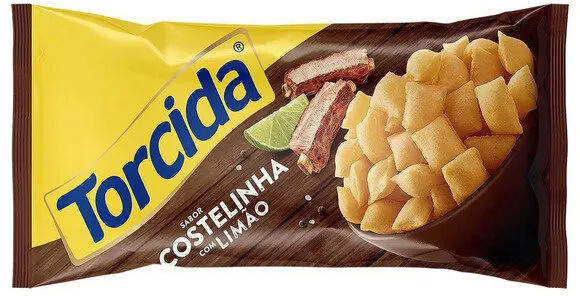 Salgadinho Costelinha Com Limão Torcida Pacote 45g