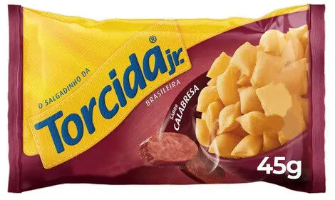 Salgadinho De Trigo Calabresa Torcida Pacote 45g