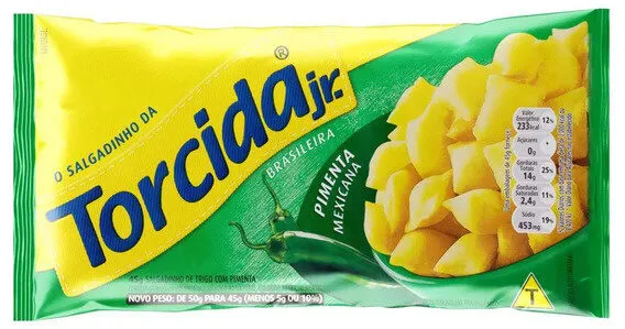 Salgadinho De Trigo Pimenta Mexicana Torcida Pacote 45g