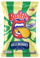 Batata Frita Ondulada Hellmanns Temperada Elma Chips Ruffles Pacote 72g