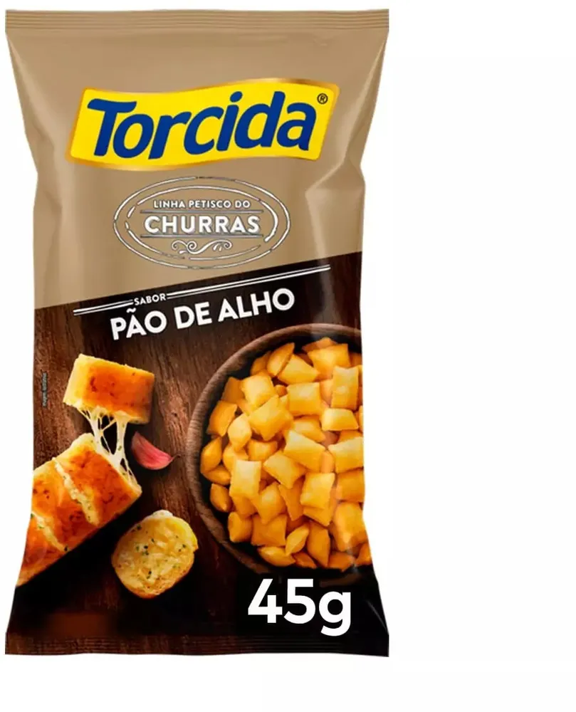 Salgadinho De Trigo Pão De Alho Torcida Churras Pacote 45g