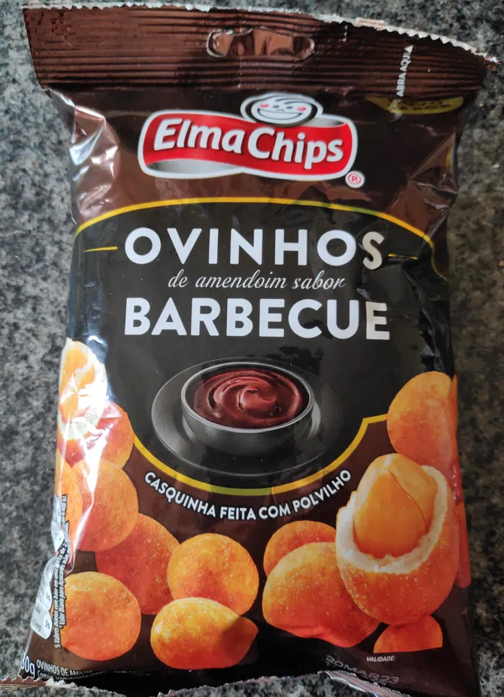 Ovinhos de amendoim sabor barbecue