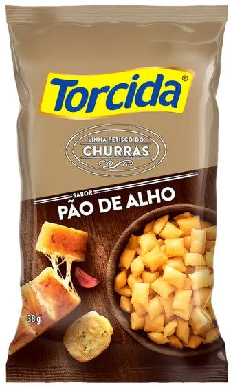 Salgadinho De Trigo Pão De Alho Torcida Churras Pacote 38g