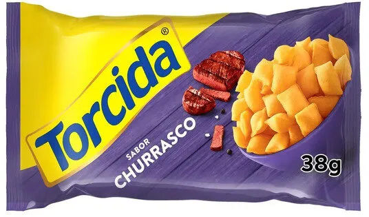 Salgadinho De Trigo Churrasco Torcida Pacote 38g