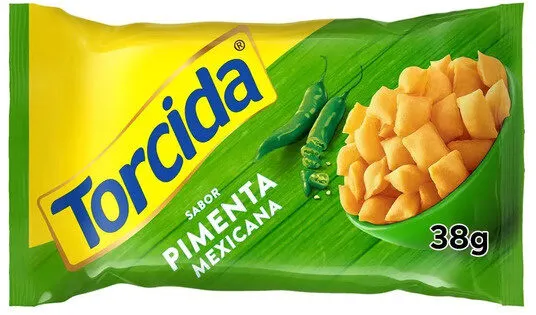 Salgadinho De Trigo Pimenta Mexicana Torcida Pacote 38g
