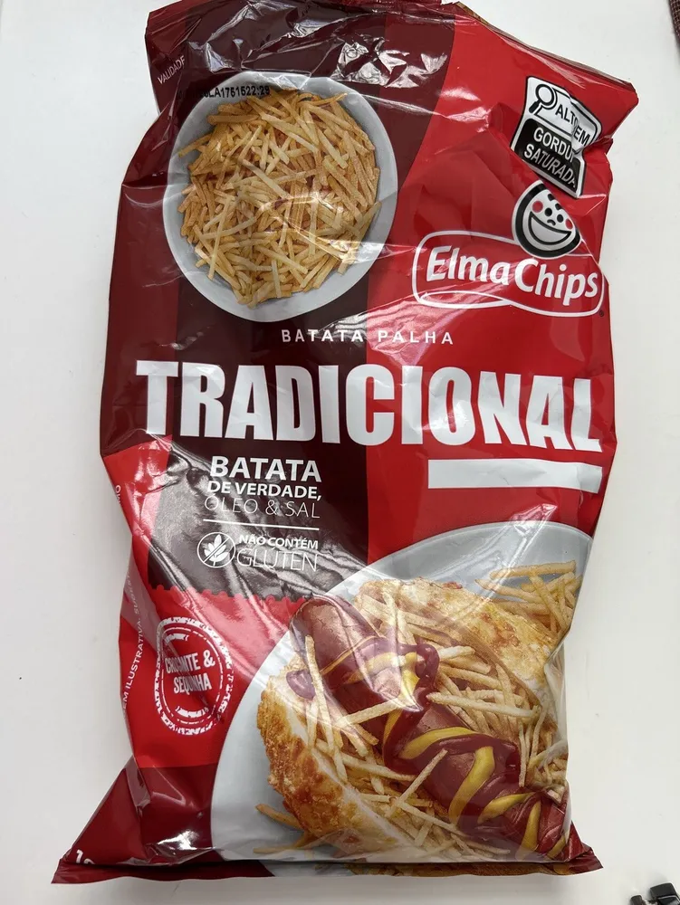 Batata Palha Tradicional Elma Chips Pacote 100g