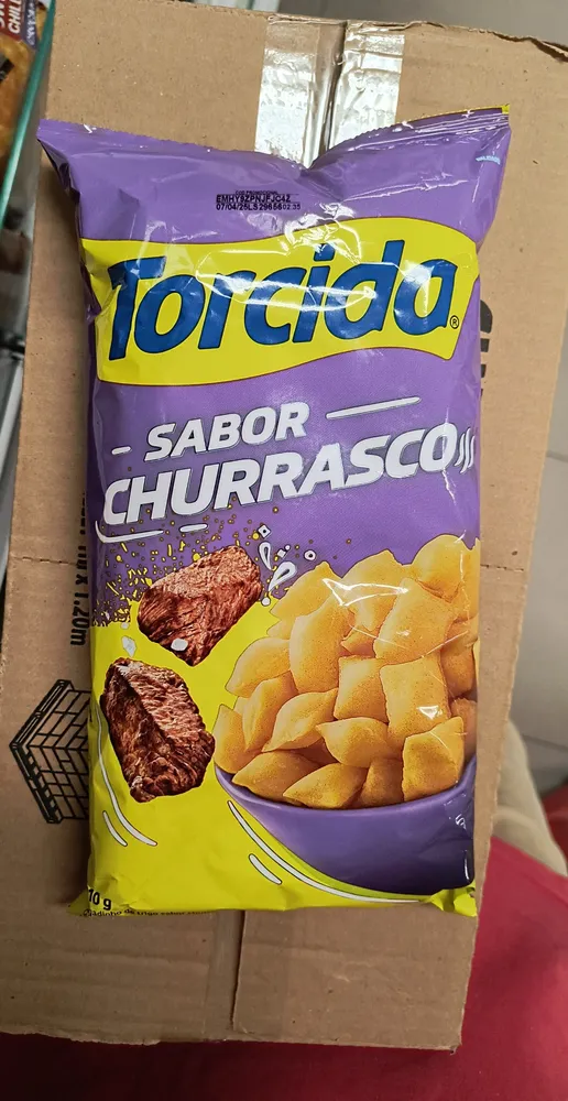 Salgadinho de trigo sabor churrasco