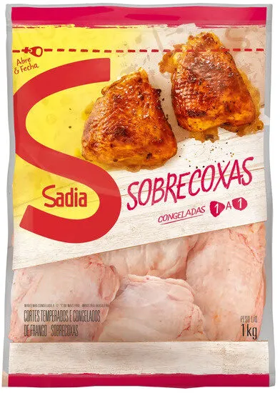Sobrecoxa De Frango Congelada Sadia 1kg