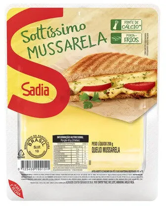 Queijo Mussarela Sadia Soltíssimo 200g
