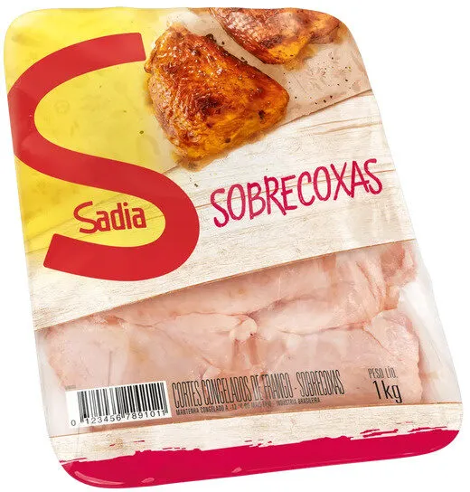 Sobrecoxa De Frango Congelada Sadia 1kg