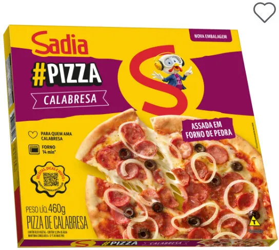 Pizza Calabresa Sadia Caixa 460g