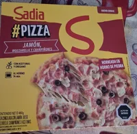 Pizza jamon mozzarella champiñon